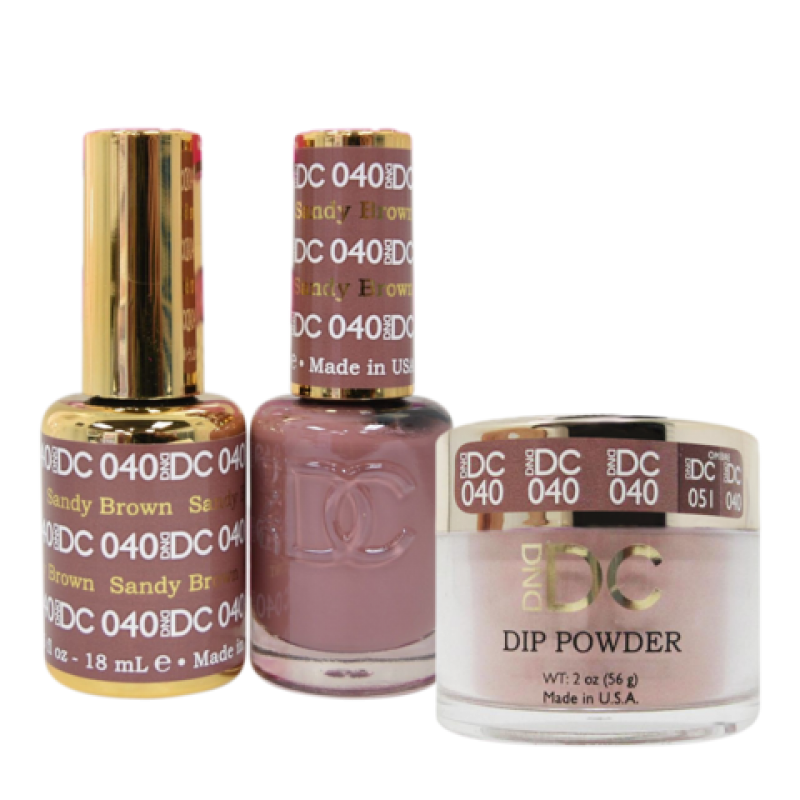 DC 3in1 Dipping Powder + Gel Polish + Nail Lacquer, DC040